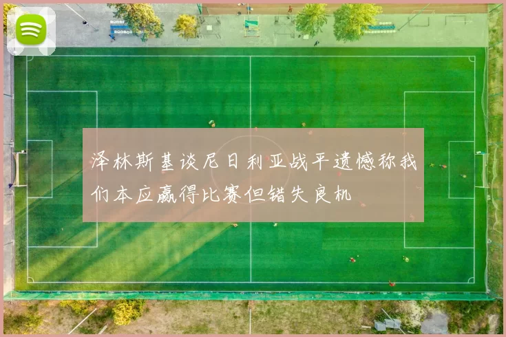 泽林斯基谈尼日利亚战平遗憾称我们本应赢得比赛但错失良机